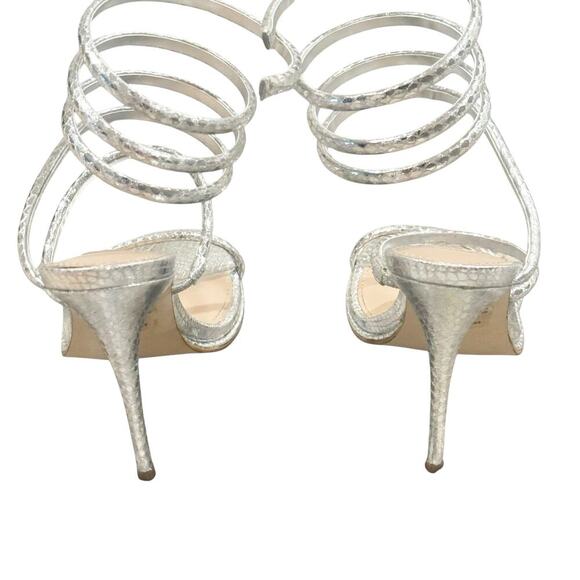 Steve Madden EXOTICA Strappy Sandal Silver Size 6 NWOT - Picture 7 of 9